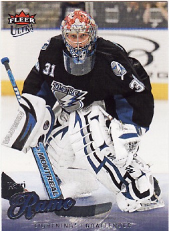 Karri Ramo of the Tampa Bay Lightning keeps an eye on the game action  News Photo - Getty Images